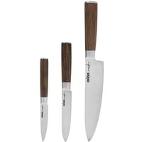 Küchenmesser-Set aus Stahl HOLZ 3-tlg. Küchenmesser-Set aus Stahl HOLZ 3-tlg. von NORTHIX