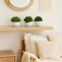 Kunstpflanzen 3er set in grauen betontopfen von NORTHIX