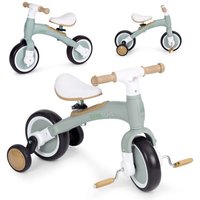 Laufrad mit pedalen - trainingsseitenrader 3in1 grun ecotoys von NORTHIX