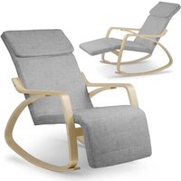 Luxurioser schaukelstuhl suzi - hellgrau von NORTHIX