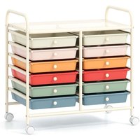 Mobiler lagerwagen mit 12 stapelbaren schubladen Mobiler lagerwagen mit 12 stapelbaren schubladen von NORTHIX