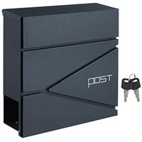 Moderner anthrazitgrauer briefkasten mit soft close deckel und halter Moderner anthrazitgrauer briefkasten mit soft close deckel und halter von NORTHIX
