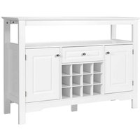Modernes esszimmerbuffet mit kreuzformigem weinregal offenem regal 2 schranken schublade wei 8830324 Modernes esszimmerbuffet mit kreuzformigem weinregal offenem regal 2 schranken schublade wei 8830324 von NORTHIX