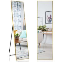 Northix - 160 x 40 cm ganzkorperspiegel 2 in 1 standspiegel wandspiegel aus bruchsicherem glas gold Northix - 160 x 40 cm ganzkorperspiegel 2 in 1 standspiegel wandspiegel aus bruchsicherem glas gold von NORTHIX