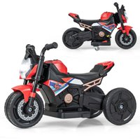 2 in 1 kinder elektro motorrad mit abnehmbaren stutzradern amp scheinwerfer amp musik amp hupe rot 74 x 38 x 48 cm 88306018 88306018 88306018 von NORTHIX