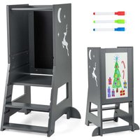 Northix - 2 in 1 kinder lernturm mit doppelseitiger tafel amp 3 verstellbare hohen kuchenhocker trittschemel grau 88305374 88305374 88305374 88305374 Northix - 2 in 1 kinder lernturm mit doppelseitiger tafel amp 3 verstellbare hohen kuchenhocker trittschemel grau 88305374 88305374 88305374 88305374 von NORTHIX