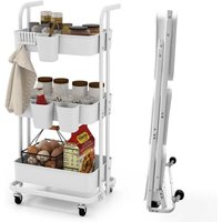 Northix - 3 ebenen rollwagen klappbar mobiler servierwagen auf rollen kuchenwagen aus metall mit griff wei 88323109 88323109 88323109 Northix - 3 ebenen rollwagen klappbar mobiler servierwagen auf rollen kuchenwagen aus metall mit griff wei 88323109 88323109 88323109 von NORTHIX