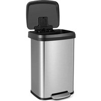 Northix - 50l kuche mulleimer mit sanft schlieendem deckel desodorierungsfach abfalleimer silber Northix - 50l kuche mulleimer mit sanft schlieendem deckel desodorierungsfach abfalleimer silber von NORTHIX