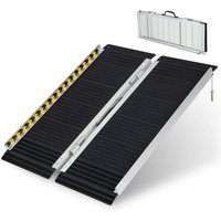 Northix - 91 x 74 cm rollstuhlrampe tragbare anti rutsch klapprampe bis zu 272kg belastbar aluminium 88305713 88305713 von NORTHIX