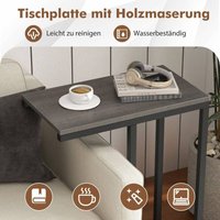 Northix - Beistelltisch c form sofatisch mit metallgestell kaffeetisch fur wohnzimmer grau Northix - Beistelltisch c form sofatisch mit metallgestell kaffeetisch fur wohnzimmer grau von NORTHIX