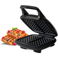 Northix - Belgisches Waffeleisen Double 1000W VJ300 Schwarz von NORTHIX