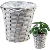 Northix - Braided basket pot in gray rattan with plastic inside 88394162 88394162 88394162 88394162 88394162 88394162 88394162 88394162 88394162 von NORTHIX
