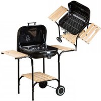 Northix - Groer gartengrill mit verstellbarem rost holzregale Northix - Groer gartengrill mit verstellbarem rost holzregale von NORTHIX
