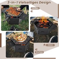 Northix - Groer holzkohlegrill mit 360 drehbarem grill 2 in 1 feuerschale 77 x 74 x 38 cm 88306774 88306774 88306774 88306774 88306774 Northix - Groer holzkohlegrill mit 360 drehbarem grill 2 in 1 feuerschale 77 x 74 x 38 cm 88306774 88306774 88306774 88306774 88306774 von NORTHIX