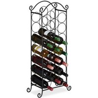 Northix - Groes weinregal aus metall 88 von NORTHIX
