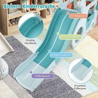 Kinder rutsche 3 in 1 kinderrutsche auto tunnel lenkrad mit hupe fur kinder ab 18 monaten blau 88303844 von NORTHIX
