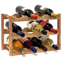 Northix - Kleines weinregal aus walnussholz 8830 von NORTHIX