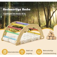 Kletterbogen aus holz mit weichem kissen zum wippen klettern krabbeln klettergerust bunt 88303856 von NORTHIX