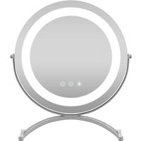 Kosmetikspiegel mit 30 cm durchmesser beleuchtung 3 farbiger dimmbarer led spiegel wei 88303573 88303573 von NORTHIX