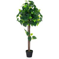 Northix - Kunstlicher hortensienbaum im topf mit echtem holzstamm dekorative kunstpflanze seidenbaum von NORTHIX