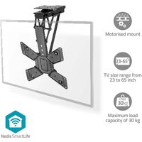 Northix - Motorisierte tv deckenhalterung 23 - 65 - maximal unterstutzes bildschirmgewicht 30 kg drehbar kippbar mindestabstand zur decke 140 mm Northix - Motorisierte tv deckenhalterung 23 - 65 - maximal unterstutzes bildschirmgewicht 30 kg drehbar kippbar mindestabstand zur decke 140 mm von NORTHIX