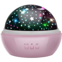 Nachttischlampe mit projektor - rosa lp16859 von NORTHIX
