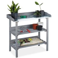 Northix - Pflanztisch aus holz grau 88309871 von NORTHIX