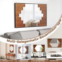 Northix - Rechteckiger spiegel mit holzrahmen 60 x 95 cm rustikaler wandspiegel mit zweirichtungshaken Northix - Rechteckiger spiegel mit holzrahmen 60 x 95 cm rustikaler wandspiegel mit zweirichtungshaken von NORTHIX