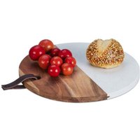 Rundes schneidebrett aus holz und marmor 883114 von NORTHIX