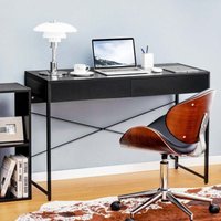 Northix - Schreibtisch computertisch burotisch pc tisch arbeitstisch mit 2 schubladen schwarz Northix - Schreibtisch computertisch burotisch pc tisch arbeitstisch mit 2 schubladen schwarz von NORTHIX