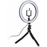 Northix - Selfie Lampe/Ringlicht (26 cm) mit formbarem Stativ von NORTHIX