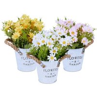 Northix - Set mit 3 künstlichen Blumen im Topf von NORTHIX