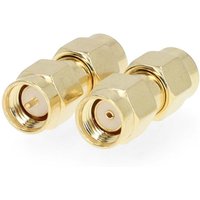 Northix - Sma adapter sma stecker reverse polarity sma stecker vergoldet 50 ohm gerade kupfer gold 2 stuck box von NORTHIX
