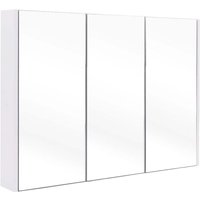 Northix - Spiegelschrank mit verstellbaren ablagen badezimmerspiegelschrank 90 x 11 x 65 cm wei von NORTHIX