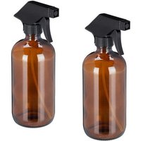 Spruhflasche aus glas braun 2er set 88 von NORTHIX
