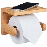 Northix - Toilettenpapierhalter aus bambus mit ablage 88308816 88308816 von NORTHIX