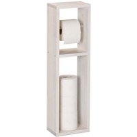 Northix - Toilettenpapierhalter wei vintage 88308905 88308905 von NORTHIX