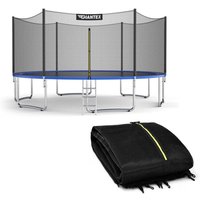 Northix - Trampolin Sicherheitsnetz für Gartentrampoline Ersatznetz außenliegend mit Reißverschluss und Schnallen ø 305 cm von NORTHIX