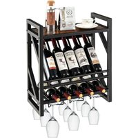 Northix - Wandmontierter weinregal mit 2 ebenen weinflaschenregal 3 reihen fur weinglashalter platzsparendes wand weinregal 88303895 88303895 88303895 Northix - Wandmontierter weinregal mit 2 ebenen weinflaschenregal 3 reihen fur weinglashalter platzsparendes wand weinregal 88303895 88303895 88303895 von NORTHIX