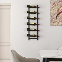 Weinregal wand fur 6 weinflaschen flaschenhalter aus metall 22 x 135 x 73cm schwarz 88304892 88304892 88304892 88304892 88304892 von NORTHIX