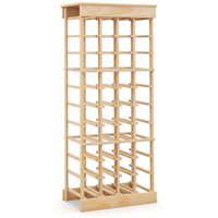 Northix - Weinregal aus massivholz fur 40 flaschen mit kippschutz weinstander weinhalter natur 88399431 88399431 88399431 von NORTHIX