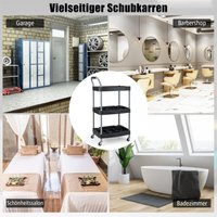 Werkstattwagen rollwagen mit 3 etagen werkzeugwagen mit abgetrennten fachern 59 x 45 x 107 cm schwarz Werkstattwagen rollwagen mit 3 etagen werkzeugwagen mit abgetrennten fachern 59 x 45 x 107 cm schwarz von NORTHIX