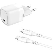 Northix - gear Ladegerät 220V 1xUSB-C Weiß pd/pps 25W Kabel usb-c auf usb-c 3A Northix - gear Ladegerät 220V 1xUSB-C Weiß pd/pps 25W Kabel usb-c auf usb-c 3A von NORTHIX