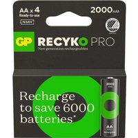 Northix - gp Recyko Pro NiMH-Akku aa HR6 2000 mAh 4er-Pack Northix - gp Recyko Pro NiMH-Akku aa HR6 2000 mAh 4er-Pack von NORTHIX
