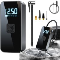 Portable electric mini compressor with led light 3 nozzles Portable electric mini compressor with led light 3 nozzles von NORTHIX