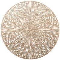 Rundes tischset mit dekorativem lochmuster - gold von NORTHIX