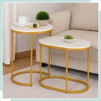 Satztische in marmoroptik - 2er set wohnzimmer Satztische in marmoroptik - 2er set wohnzimmer von NORTHIX