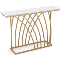 Schmaler konsolentisch platte aus kunstmarmor goldfarbener metallrahmen Schmaler konsolentisch platte aus kunstmarmor goldfarbener metallrahmen von NORTHIX