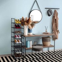 Schmales schuhregal mit stoffboden platzsparend von NORTHIX