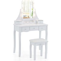 Schminktisch mit led beleuchtung 5 schubladen hocker frisiertisch kosmetiktisch wei Schminktisch mit led beleuchtung 5 schubladen hocker frisiertisch kosmetiktisch wei von NORTHIX